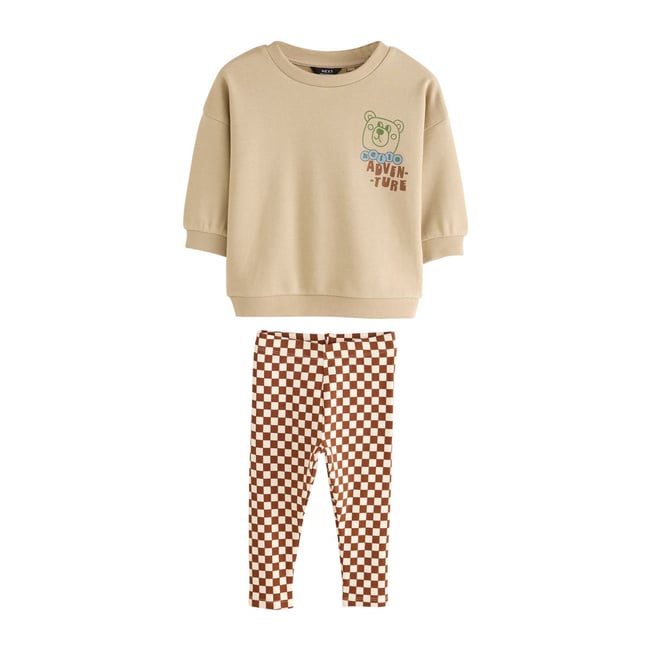 Ensemble sweat et legging, 2 pièces naturel <span itemprop=