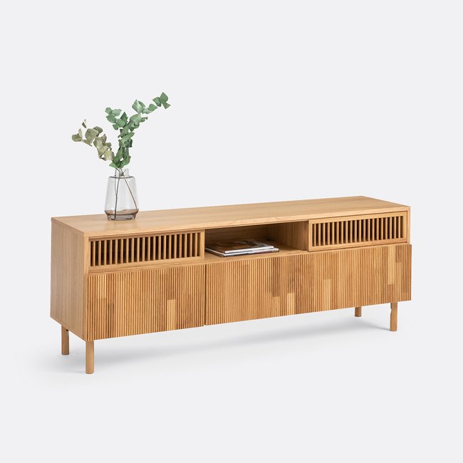 Meuble TV chêne, Bilbao Couleur chêne <span itemprop=