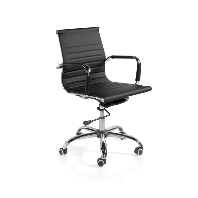 Fauteuil de bureau en simili polyuréthane, EXECUTIVE Couleur noir <span itemprop=