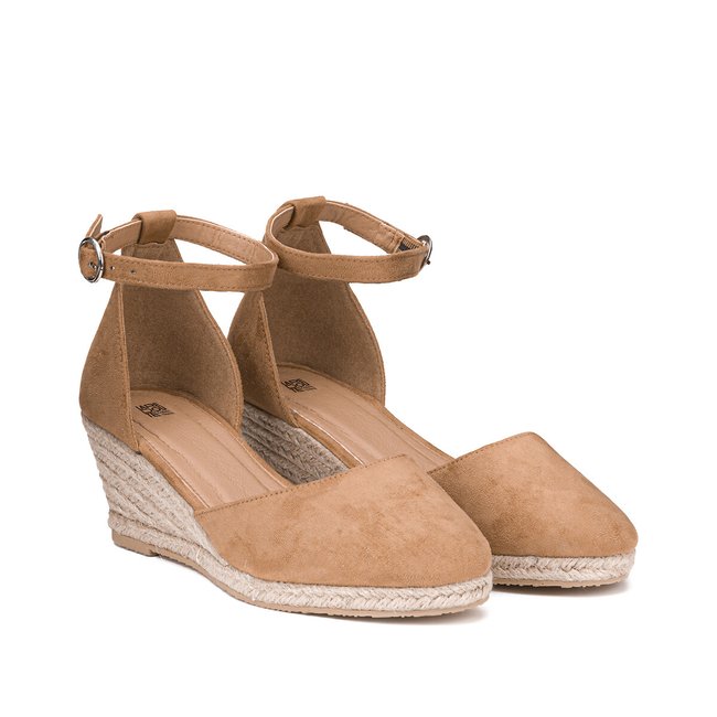 Wedge Heeled Espadrilles, camel, LA REDOUTE COLLECTIONS