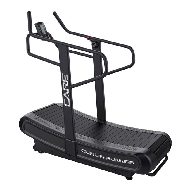 Tapis de course incurvé - CARE - CURVE-RUNNER noir <span itemprop=