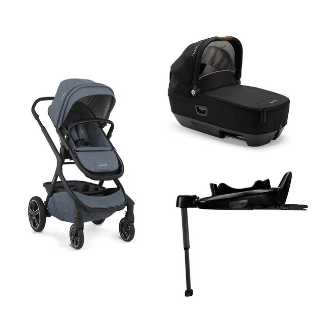 Pack Duo poussette Demi Grow + Nacelle Cari Next + Base Next - NUNA
