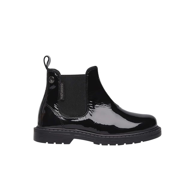 Bottines En Vernis Piccadilly noir <span itemprop=