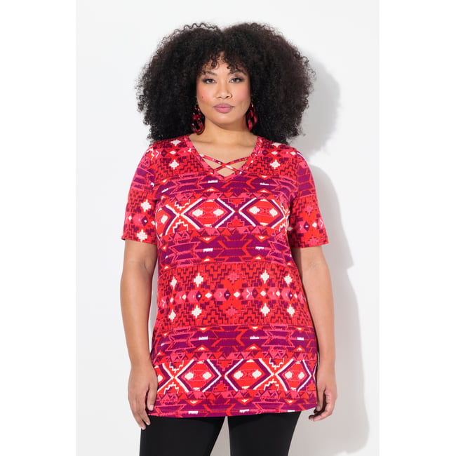 T-shirt long à manches courtes. litchi <span itemprop=