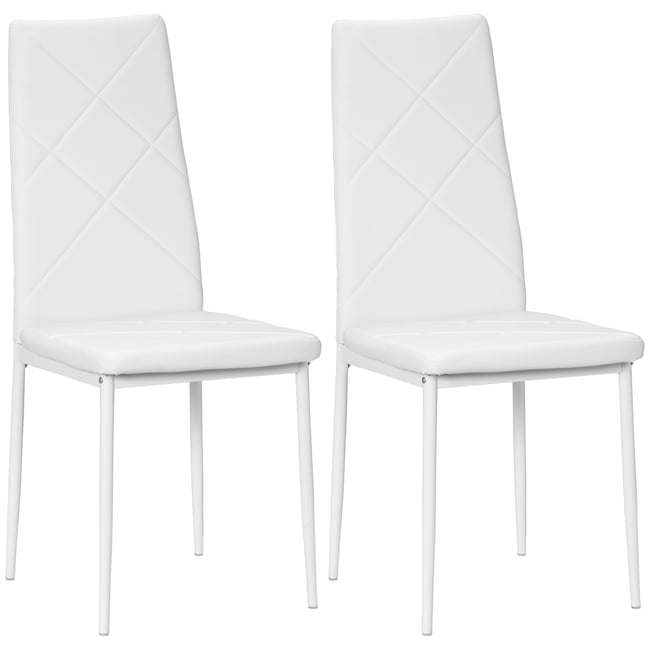 Chaise de salle à manger Revêtement Couleur blanc <span itemprop=