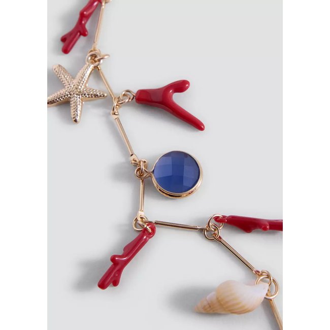 Collier pendentif détails charms or <span itemprop=