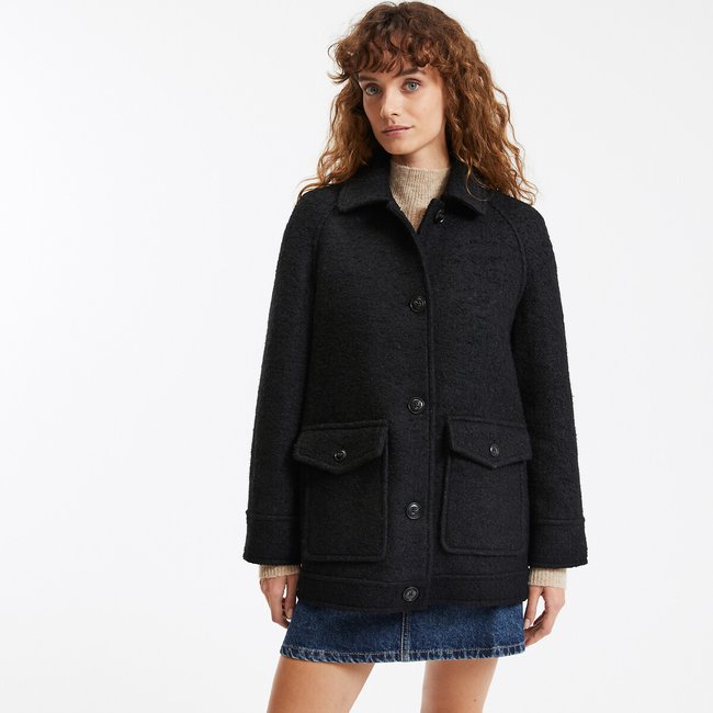 Veste mi-longue fermeture boutonnée - LA REDOUTE COLLECTIONS