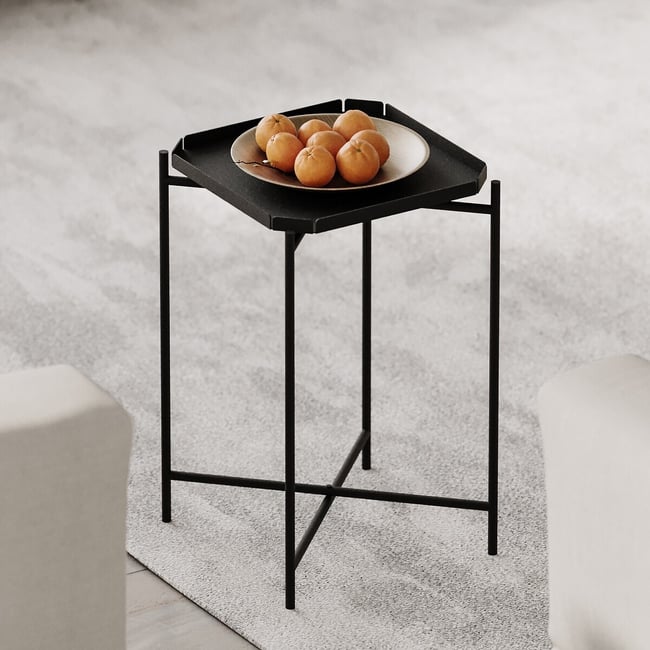 Кофейный столик из металла черный SO'HOME