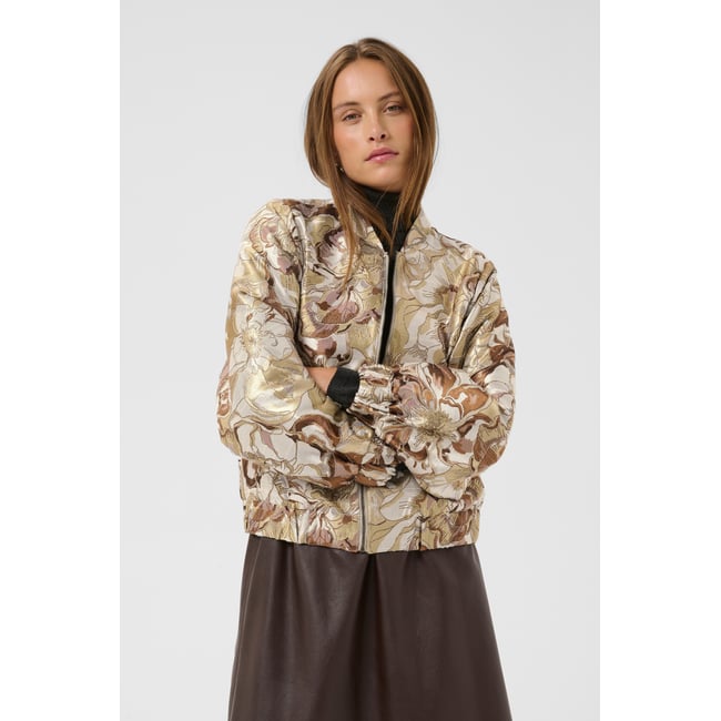 Veste beige dune flower <span itemprop=