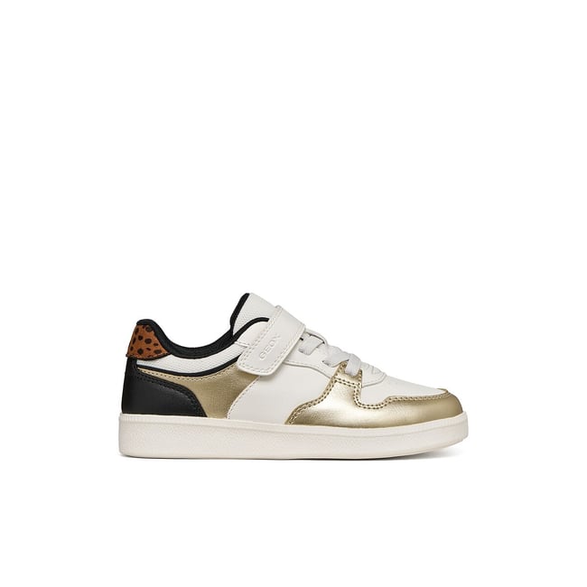 Baskets basses respirantes, NEW EMBERLIX blanc/noir/or <span itemprop=