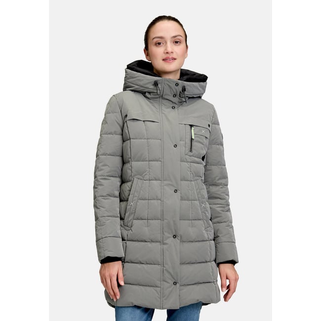 Veste d'hiver à capuche salvia <span itemprop=