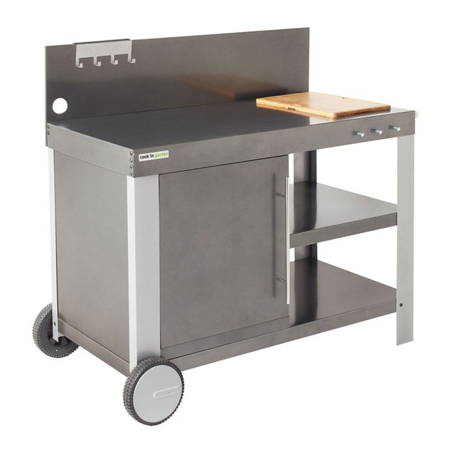 Desserte pour plancha, NOVA XL gris <span itemprop=