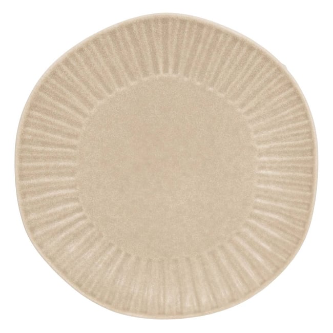 Lot de 4 assiettes plate ronde en faïence NYERO - ATMOSPHERA