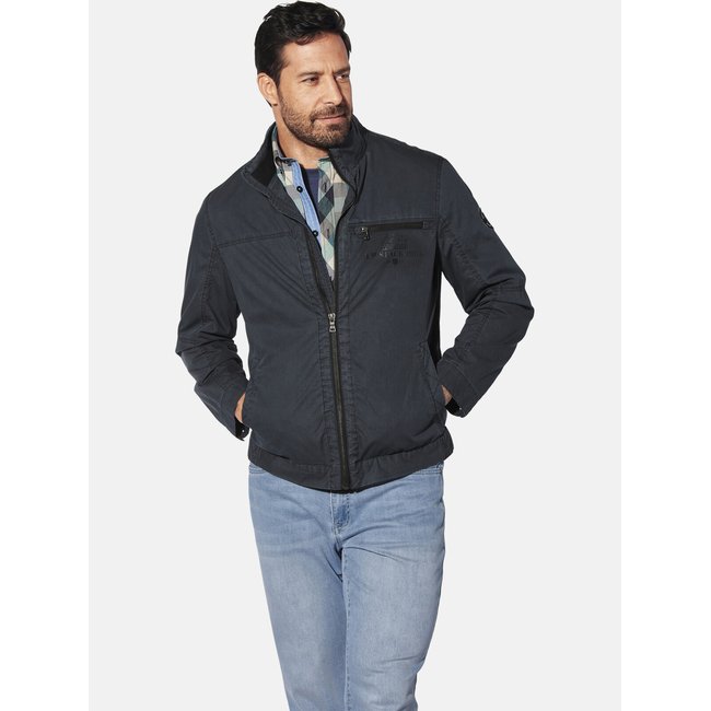 Veste style militaire STRUDAR gris foncé <span itemprop=