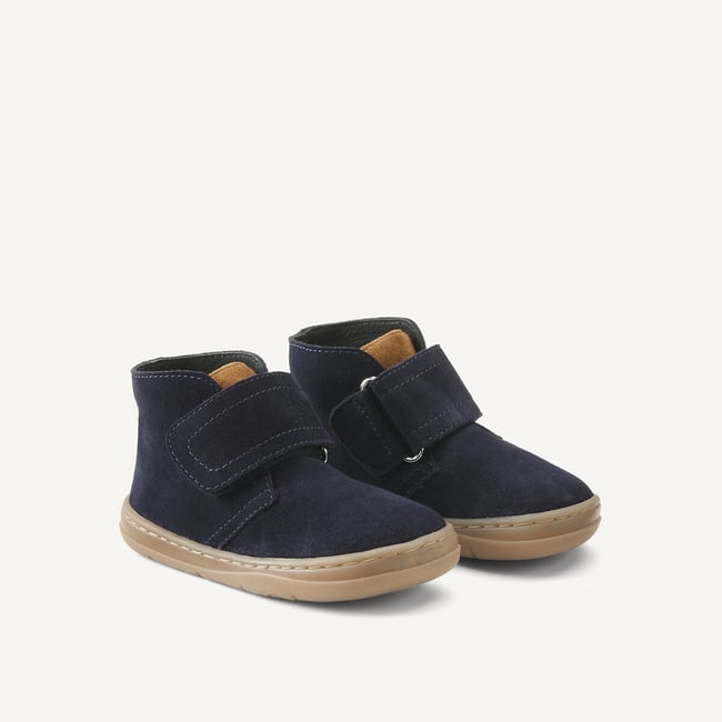 Kids Touch 'n' Close Suede Shoes navy blue LA REDOUTE COLLECTIONS