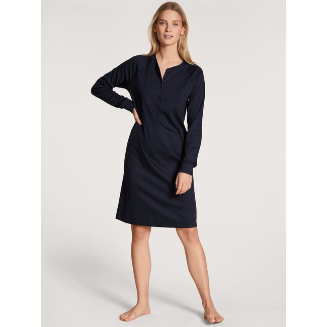 Chemise de nuit bleu lapis foncé <span itemprop=