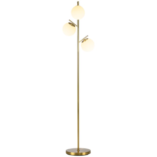 Lampadaire Métal Or Couleur jaune <span itemprop=