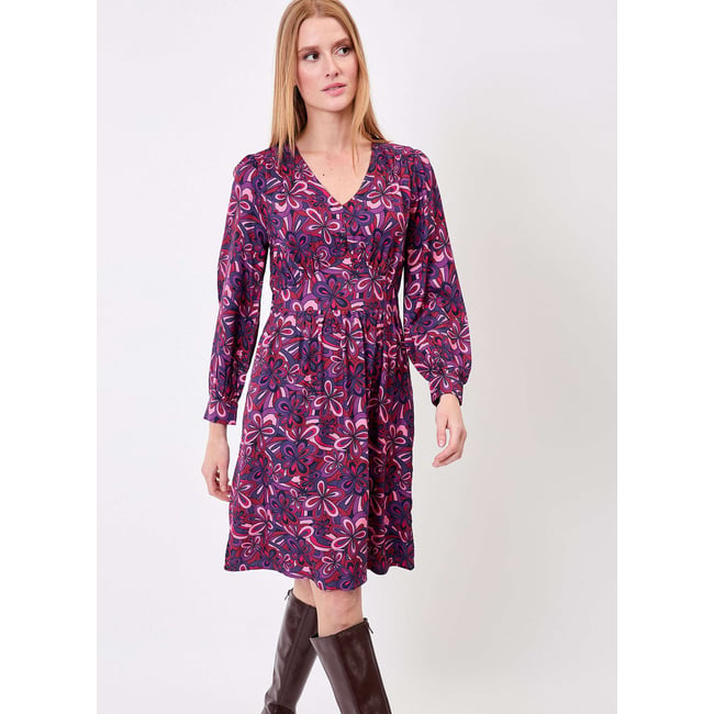 Robe fluide empire col V  YSEE - PRINCESSE NOMADE