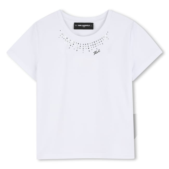 Tee-shirt manches courtes blanc <span itemprop=