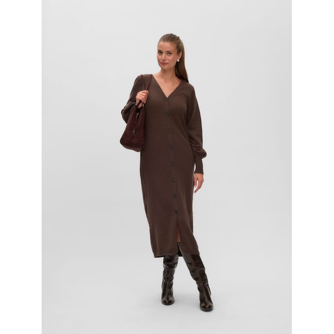 Robe En Maille chocolate brown <span itemprop=
