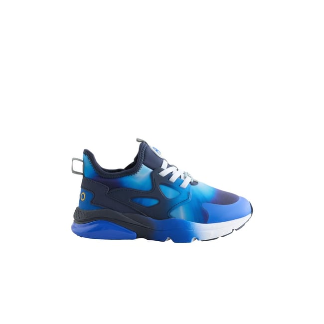 Baskets à lacets élastiques sonic bleu/blanc <span itemprop=