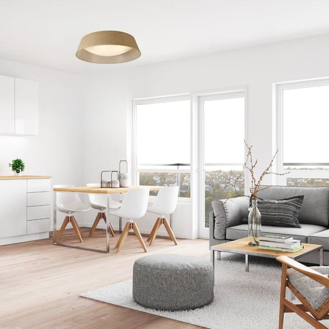 Plafonnier    SABINA Couleur marron <span itemprop=
