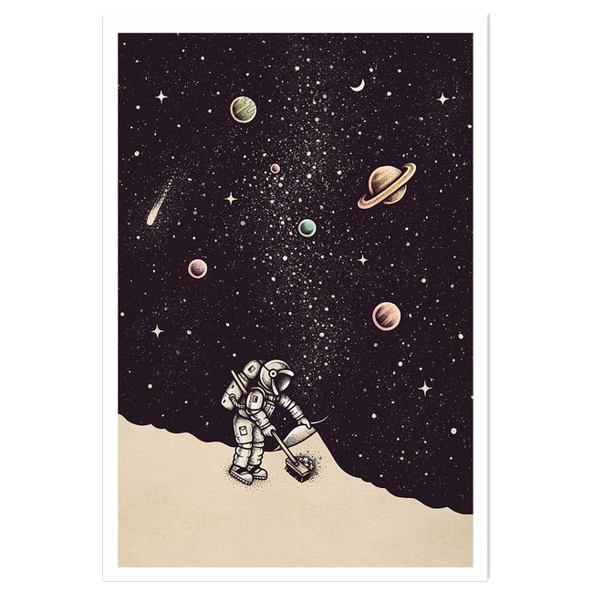 Affiche enfant coup de balai - HEXOA