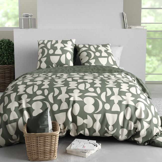 housse couette avec taie(s) en coton, Lune - C DESIGN HOME TEXTILE