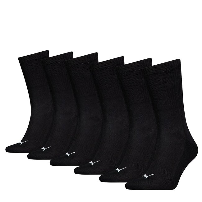Pack of 6 Pairs of Soft Socks, white, PUMA