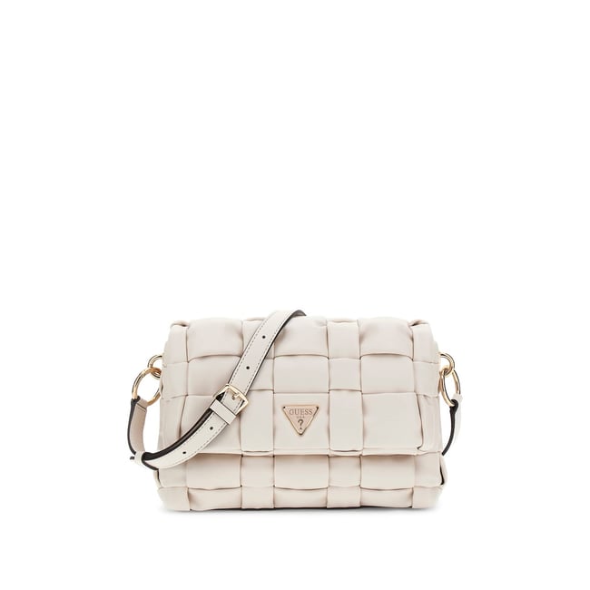 Sac À Bandoulière Marion Tressé crème <span itemprop=