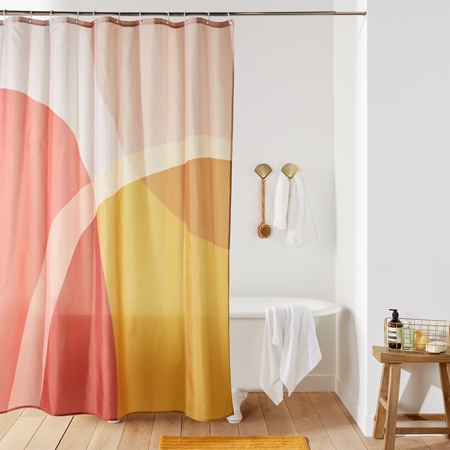 Rideau de douche imprimé, Urbana multicolore <span itemprop=