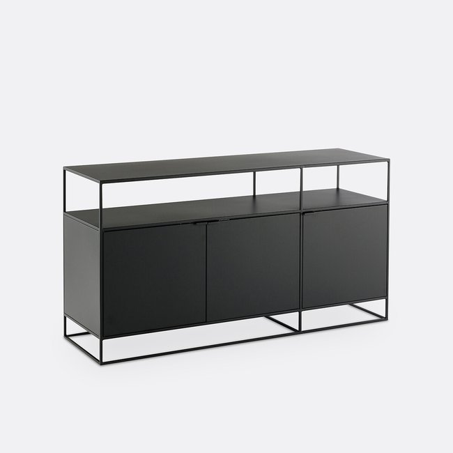Buffetkast in staalmetaal, Hiba <span itemprop=