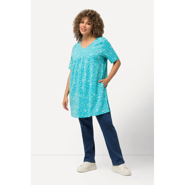 Blouse Femme Jaclyn Smith Aqua Foncé Taille 2X - Neuf Avec étiquettes - Taille Grande - Manches Courtes