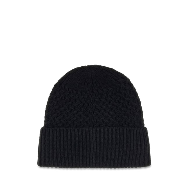 Bonnet Tricoté noir <span itemprop=