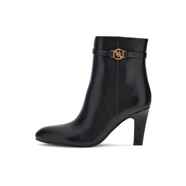 Bottes En Cuir Véritable Otis noir <span itemprop=