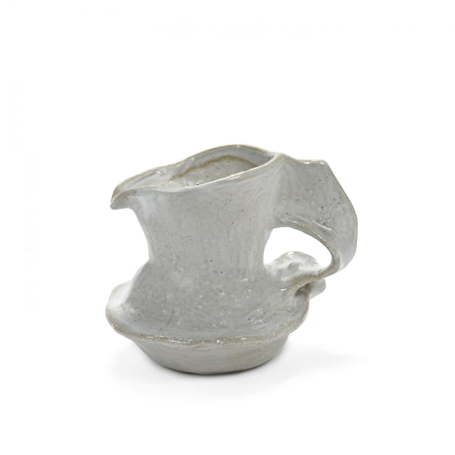 Vase en grès Rosie 01 Couleur blanc <span itemprop=