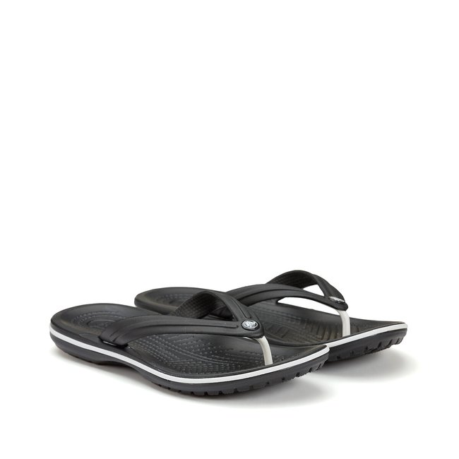 Zehenpantoletten Crocband schwarz <span itemprop=