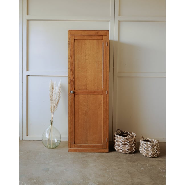 Armoire d'internat à une porte Blandine N°474 - Bon état Couleur marron <span itemprop=