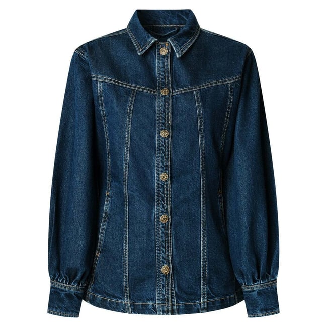 Veste Coupe Regular En Denim 12oz blue rigid denim <span itemprop=