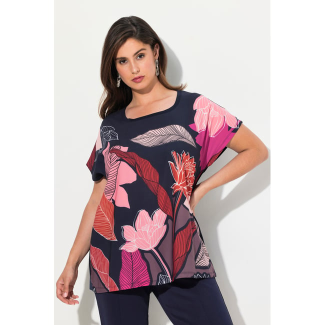 Blouse oversize marine <span itemprop=