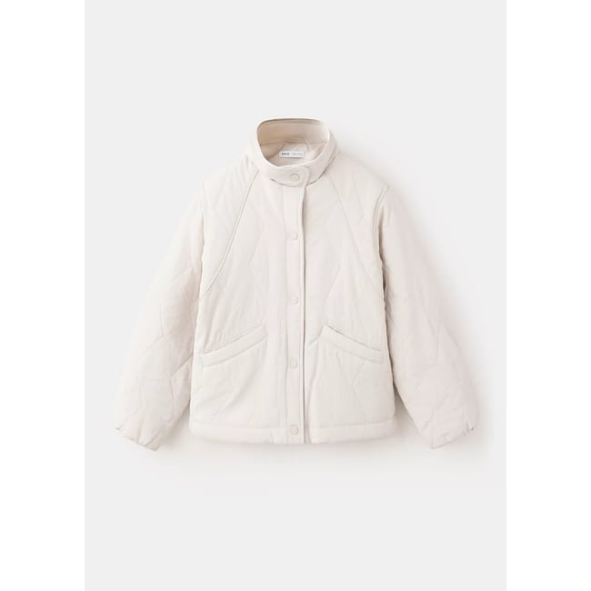 Anorak col cheminée écru <span itemprop=