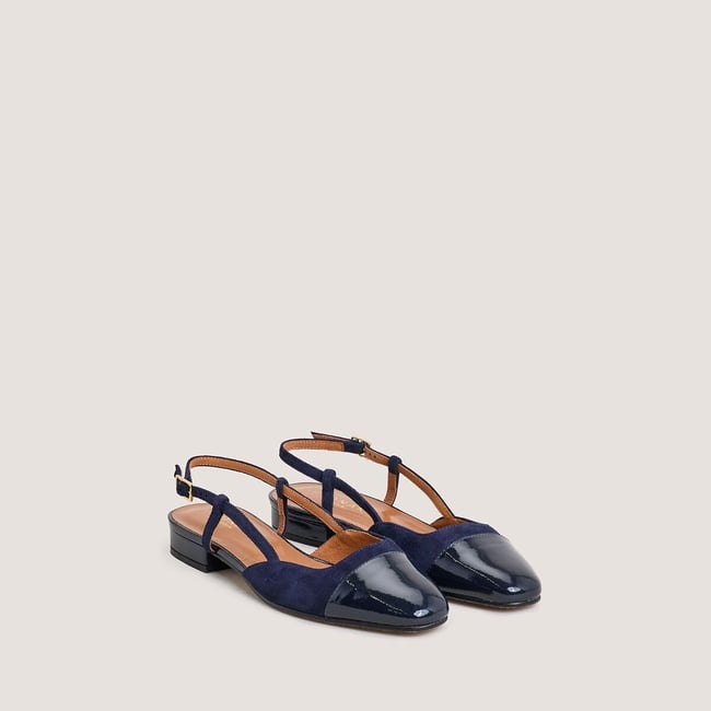 Ballerines en cuir à talon, DHAPOU - JONAK