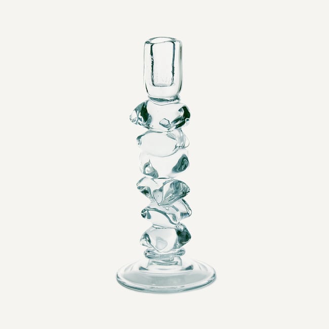 Qimera Transparent Glass Candlestick H29.5cm transparent AM.PM
