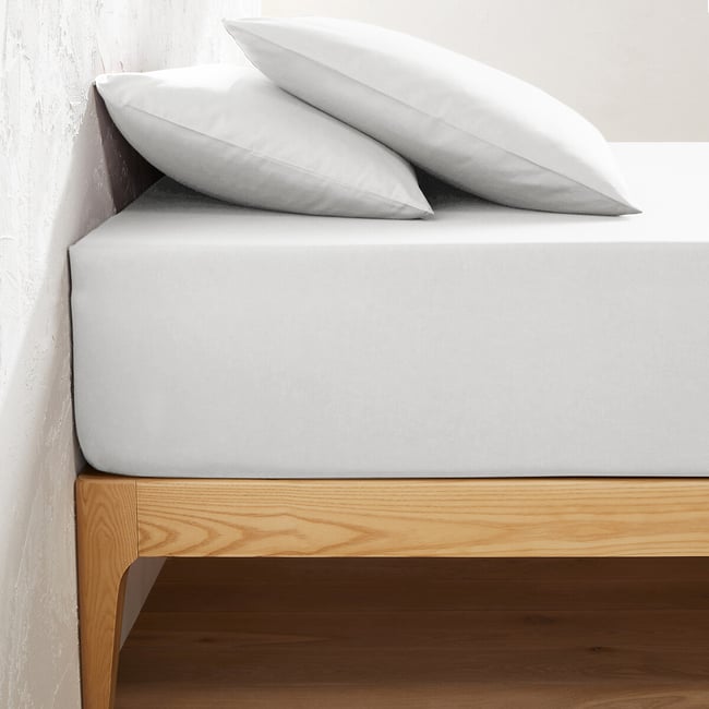 Drap housse uni coton, bonnet 32cm, Scenario - LA REDOUTE INTERIEURS