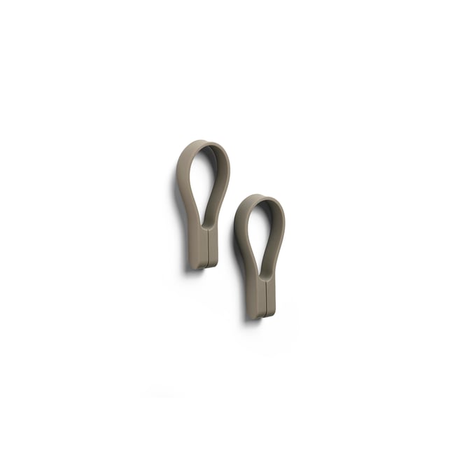 Lot de 2 sangles magnétiques pour serviette LOOP MAGNET Couleur taupe <span itemprop=
