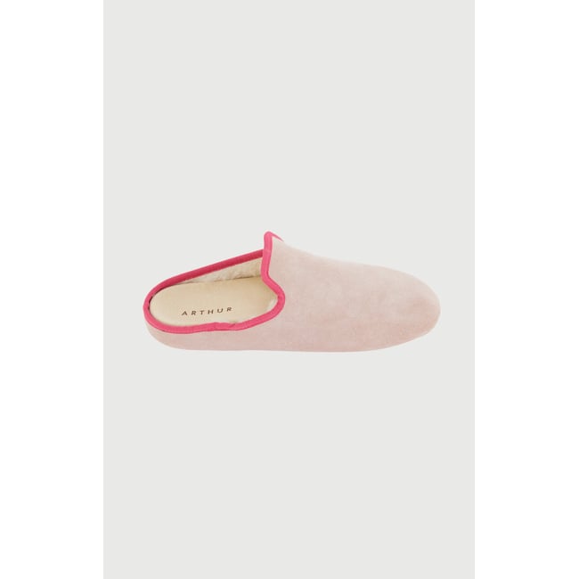 Chaussons couleur unie Velvette nude <span itemprop=