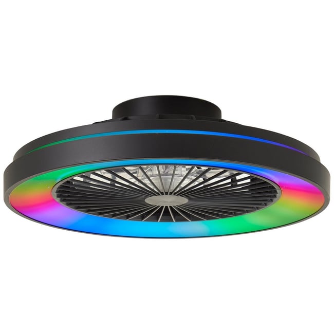 Ventilateur de Plafond  MAZZARO 40W LED 49cm noir <span itemprop=