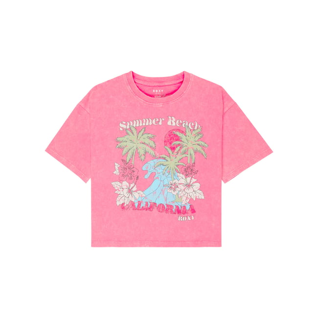 T-Shirt, manches courtes, col rond, . rose pink cosmos <span itemprop=