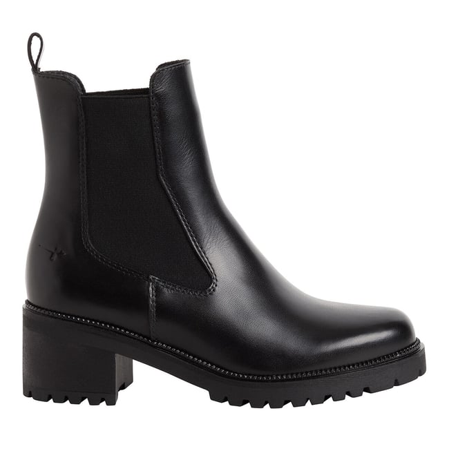 Leather Chelsea Boots, black, TAMARIS