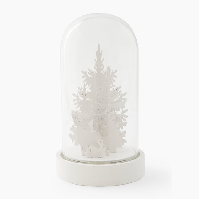 Cloche LED déco Couleur gris <span itemprop=